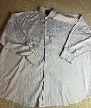 Jos. A. Bank Men's Dress Shirt Blue, Long Sleeve, Button-Up, Office Formal 19-35